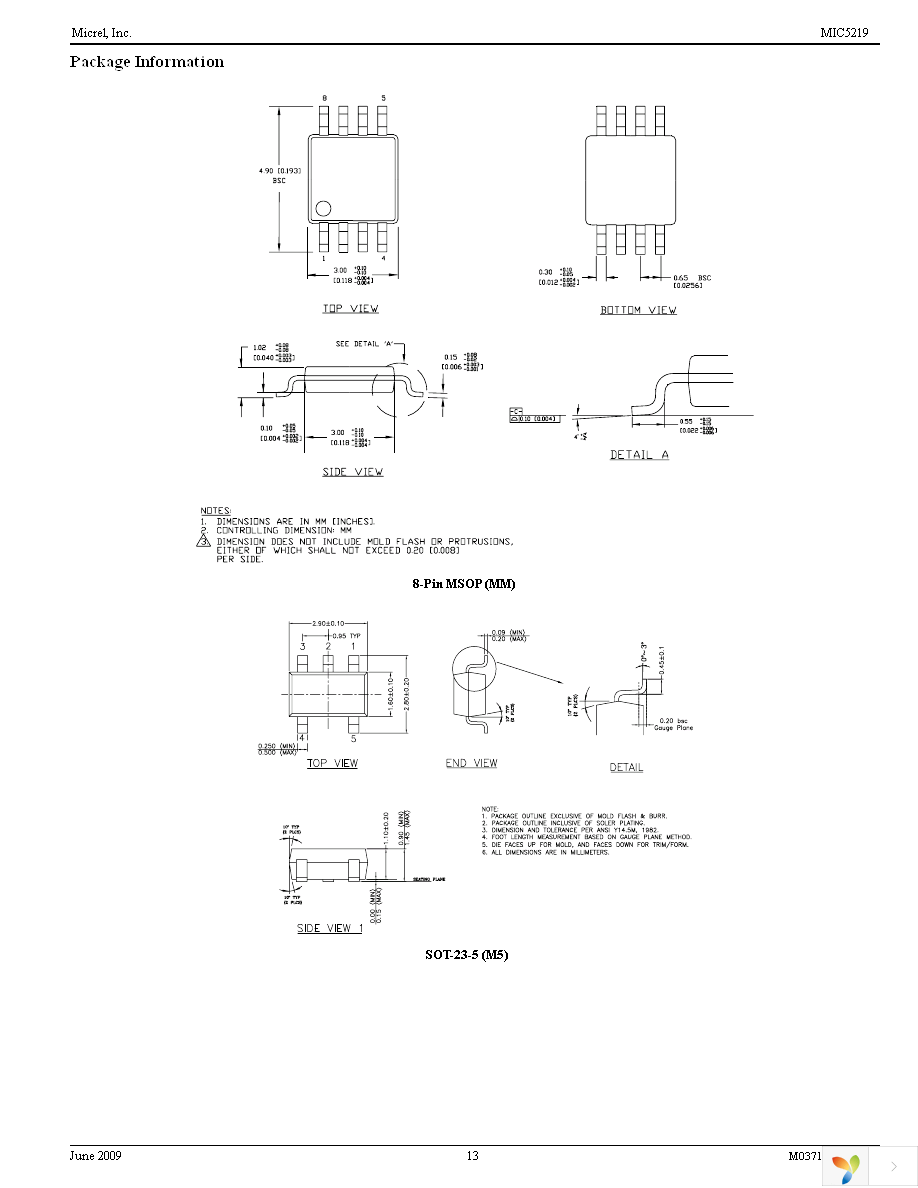 MIC5219-5.0YM5 TR Page 13